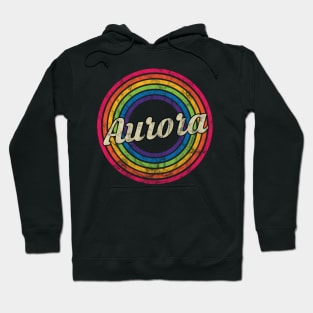 Aurora - Retro Rainbow Faded-Style Hoodie